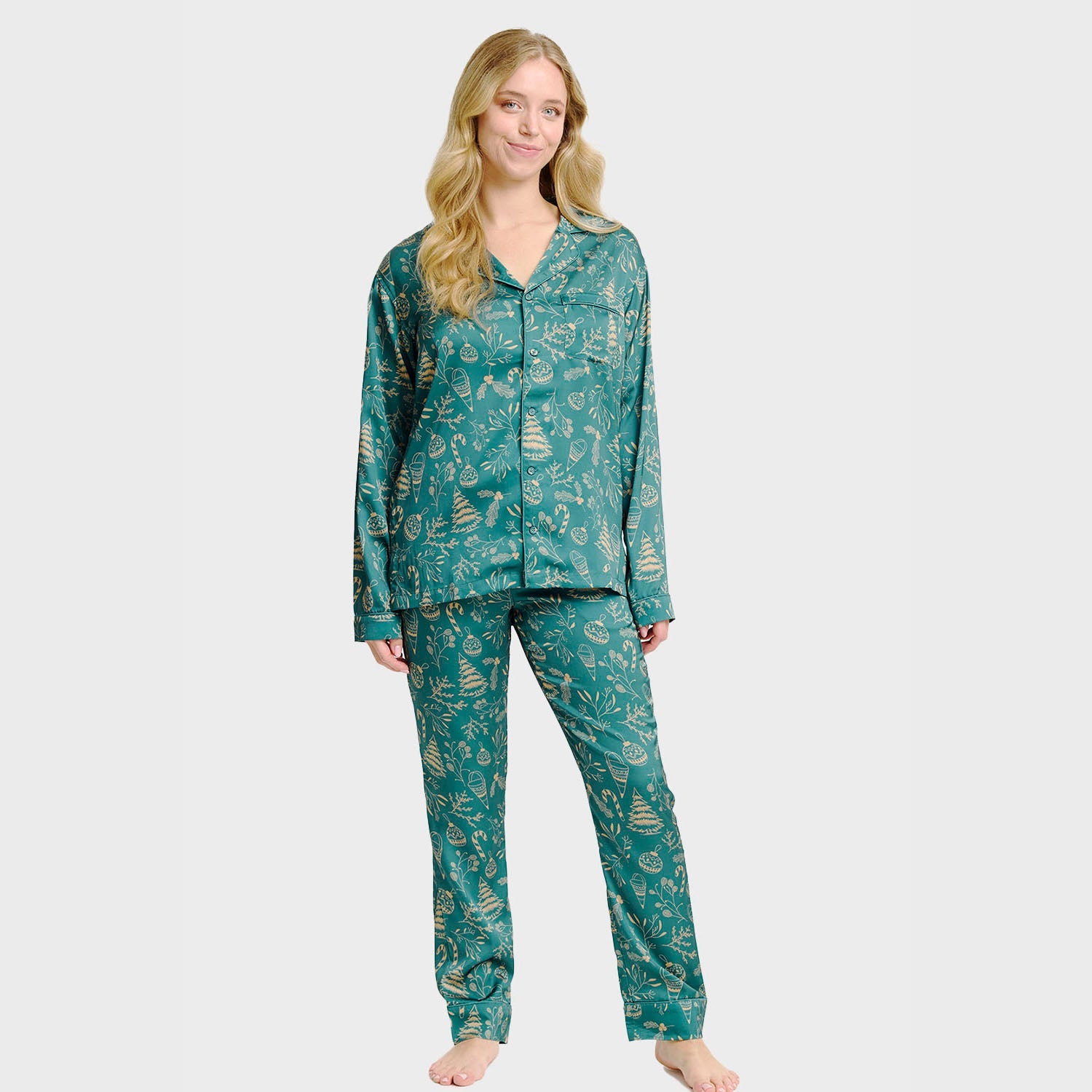 Die Begabte Satin-Pyjama - Damen